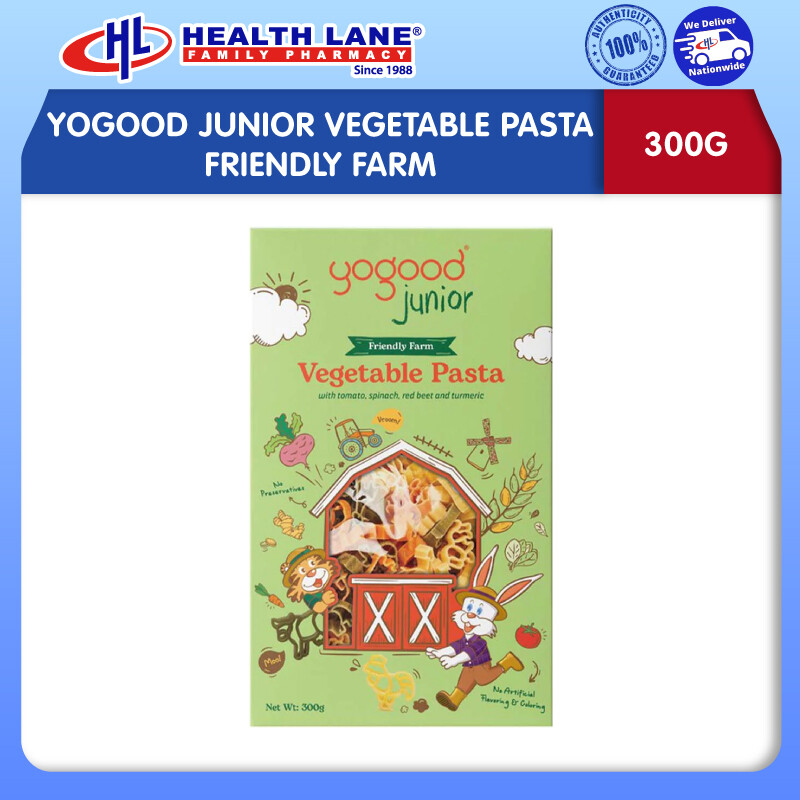 YOGOOD JUNIOR VEGETABLE PASTA - FRIENDLY FARM (300G)